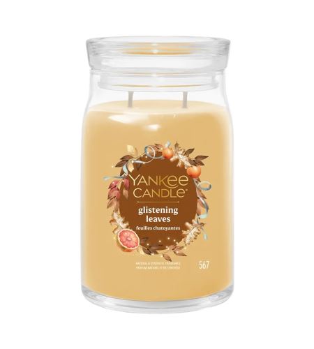Yankee Candle Glistening Leaves lumânare mare Signature 567 g