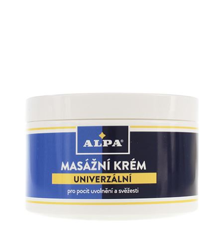 Alpa Massage Cream universal pentru un sentiment de relaxare și prospețime 250 ml