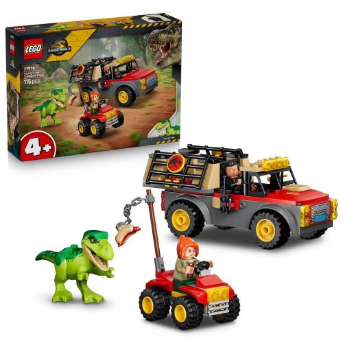 LEGO® Jurassic World Camionetă de transport pentru un tânăr T. rex