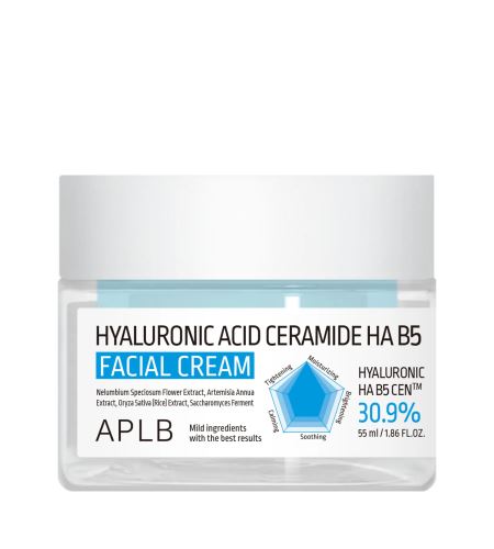 APLB Hyaluronic Acid Ceramide Ha B5 Facial Cream cremă hidratantă pentru ten 55 ml