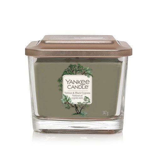 Yankee Candle Elevation 3 wicks Vetiver & Black Cypress lumânări parfumate 347 g