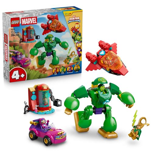 LEGO® ǀ Marvel Omul de Fier și prietenii lui uimitori Loki vs Echipa lui Iron Man 11211