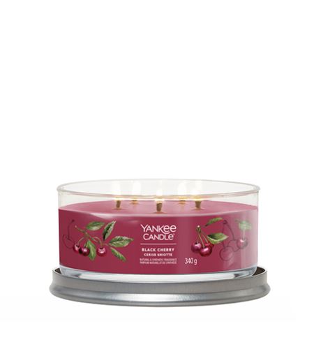 Yankee Candle Black Cherry signature tumbler 5 fitile 340 g