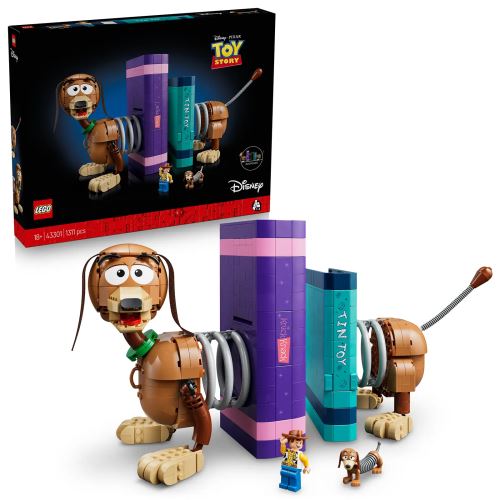 LEGO® ǀ Disney și Pixar Opritoare de cărți Câinele Slinky din Povestea Jucăriilor 43301