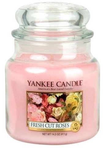 Yankee Candle Fresh Cut Roses lumânări parfumate 411 g