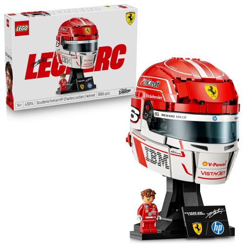 LEGO® Editions Casca lui Charles Leclerc Scuderia Ferrari HP 43014