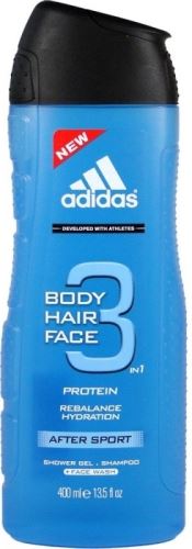 Adidas After Sport 3in1 gel de dus pentru bărbati 400 ml