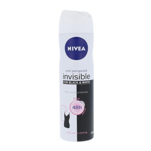 Nivea Invisible Black & White Clear spray antiperspirant 150 ml