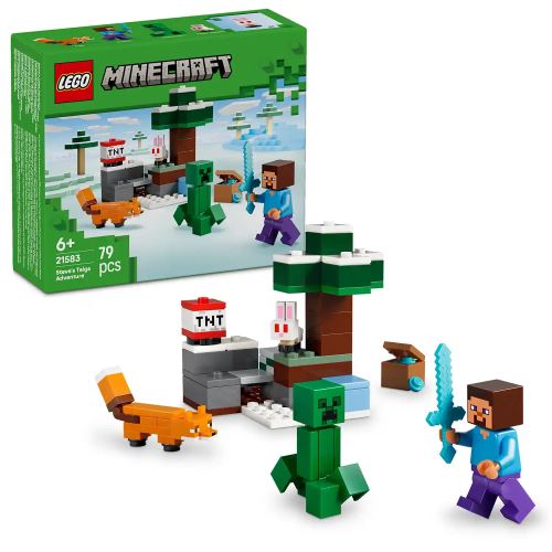 LEGO® Minecraft®  21583 Aventura din Taiga a lui Steve