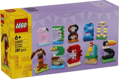 LEGO® Numere de zi de naștere, Decorațiune cu animale 40807