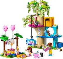 LEGO® Friends 42666 Petrecere de ziua de naștere a pisicii și căsuță în copac (1)