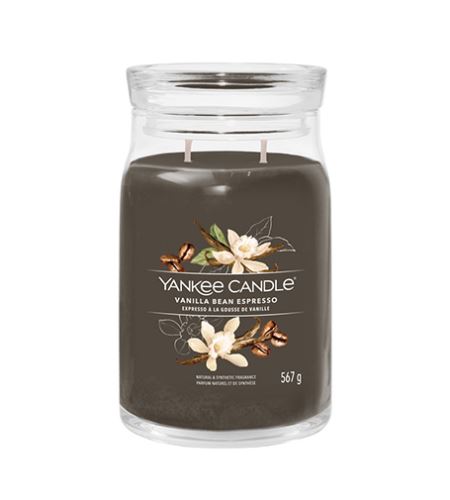 Yankee Candle Signature Vanilla Bean Espresso lumânări parfumate 567 g