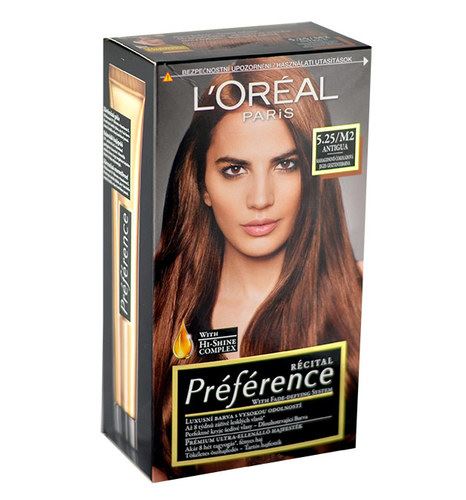 L'Oréal Paris Préférence Récital Hair Colour vopsea de par 1 buc 5,25-M2 Antigua