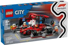 LEGO® City 60443 Boxă și mecai F1® cu mașină Ferrari (2)