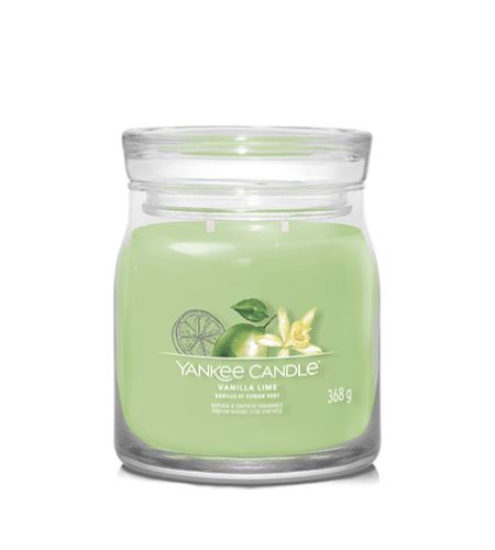 Yankee Candle Vanilla Lime lumânare mijlocie Signature 368 g