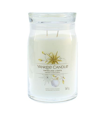 Yankee Candle Twinkling Lights lumânare mare Signature 567 g