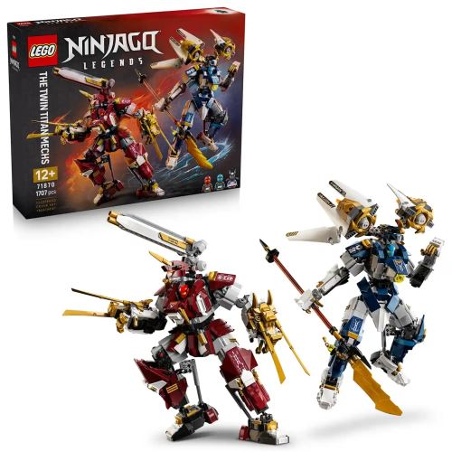 Figurine de acțiune LEGO® NINJAGO® Roboții Titan gemeni 71870