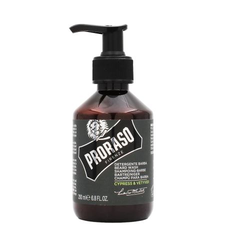 PRORASO Cypress & Vetyver șampon pentru barbă 200 ml