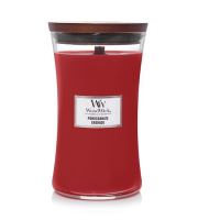 WoodWick Pomegranate lumânare parfumată cu fitil de lemn 609,5 g