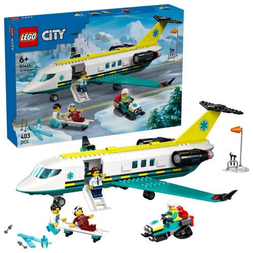 LEGO® City 60465 Avion-ambulanță pentru urgențe
