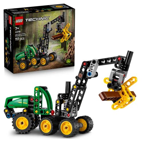 LEGO® Technic 42218 Utilaj de tăiat și stivuit copaci John Deere 1470H