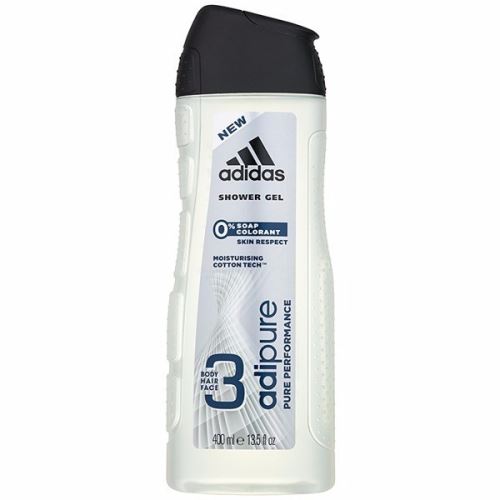 Adidas Adipure 3in1 gel de dus pentru bărbati 400 ml
