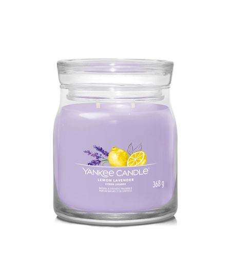 Yankee Candle Lemon Lavender lumânare mijlocie Signature 368 g