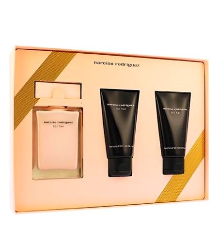 Narciso Rodriguez For Her set cadou pentru femei apă de parfum 50 ml + lotiune de corp 50 ml + gel de dus 50 ml