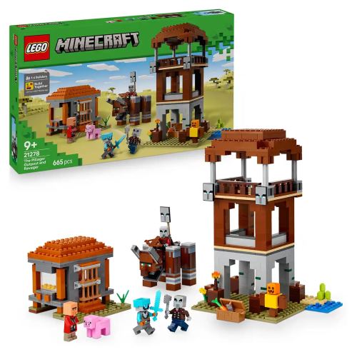 LEGO® Minecraft®  21278 Avanpostul Jefuitorului și Distrugător
