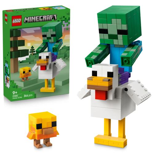 LEGO® Minecraft® Jocheu de găini