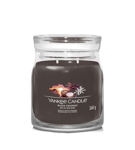 Yankee Candle Black Coconut lumânare mijlocie Signature 368 g