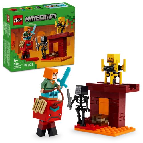 LEGO® Minecraft®  21266 Bătălie deasupra lavei în Nether