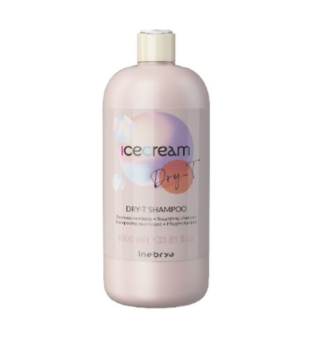 INEBRYA Ice Cream Dry-T șampon hrănitor pentru păr uscat, aspru și tratat chimic