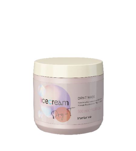 INEBRYA Ice Cream Dry-T mască hrănitoare pentru păr uscat, încrețit și tratat chimic