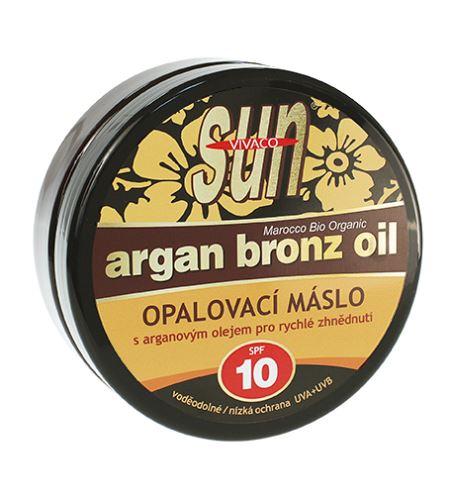 Vivaco SUN Argan Bronz Oil unt de protecție solară cu ulei orga de argan SPF 10 200 ml