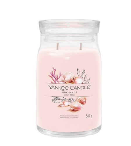 Yankee Candle Pink Sands lumânare mare Signature 567 g