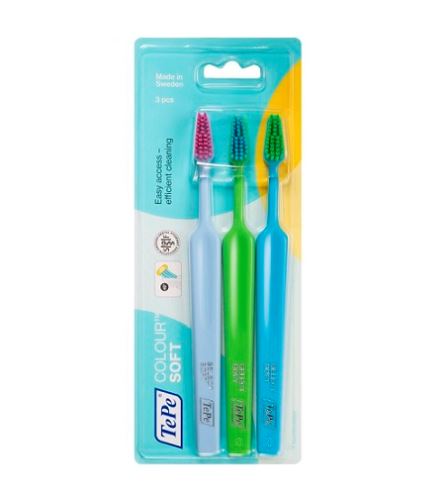 TePe Colour Select periuță de dinți Soft 3 buc