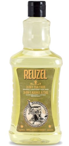 REUZEL 3-in-1 Tea Tree Shampoo-Conditioner-Body Wash șampon pentru bărbați 3 în 1 pentru bărbati