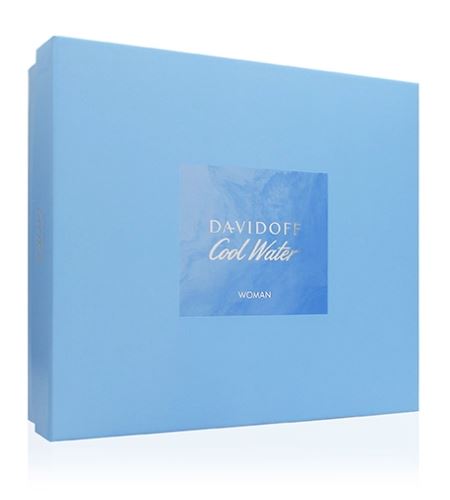 Davidoff Cool Water Woman set cadou pentru femei apă de toaletă 100 ml + lotiune de corp 75 ml + gel de dus 75 ml