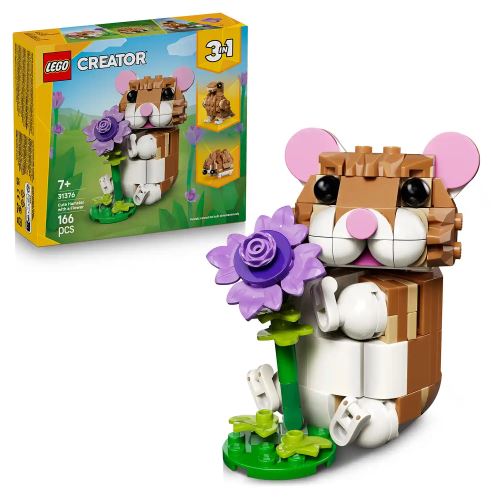 LEGO® Creator 3 v 1 31376 Hamster adorabil cu o floare