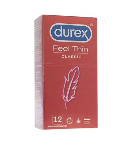 Durex Feel Thin Classic prezervative 12 buc