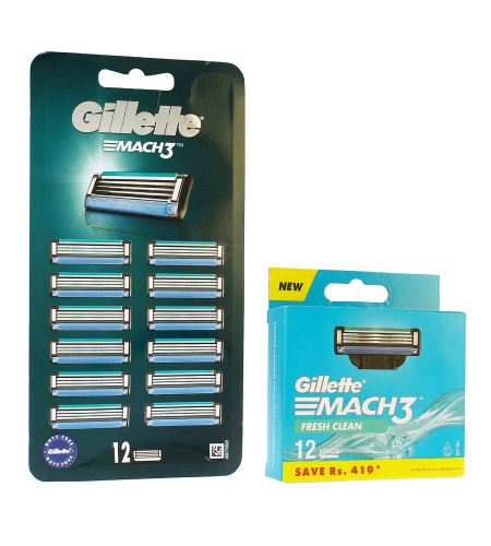 Gillette Mach3 lame de rezervă pentru bărbati