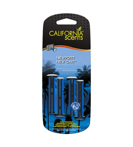 California Scents Vent Stick Newport New Car parfum în mașină 4 buc