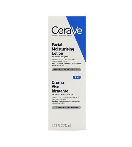 CeraVe Facial Moisurising Lotion îngrijire hidratantă pentru ten normal până la uscat 52 ml