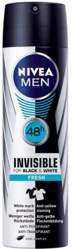 Nivea Men Invisible Black & White Fresh 48h spray antiperspirant pentru bărbati 150 ml