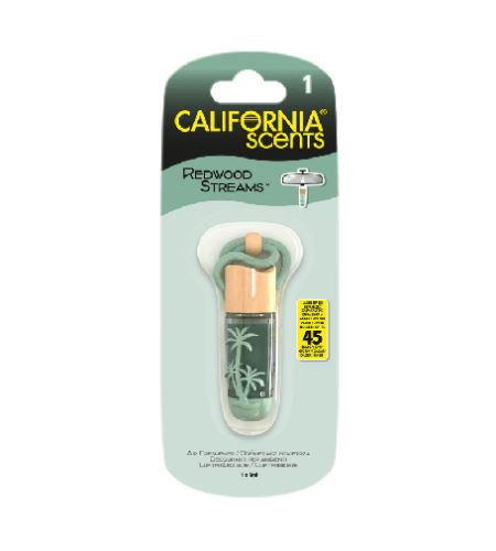 California Scents Hanging Vial Redwood Streams parfum în mașină 5 ml