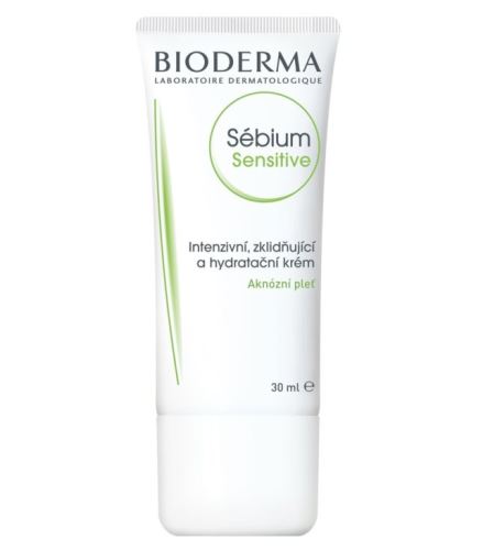 Bioderma Sébium Sensitive cremă intensă calmantă și hidratantă pentru pielea predispusă la acnee 30 ml