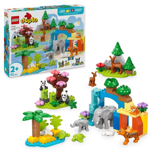 LEGO® DUPLO® 10446 Familii de animale sălbatice 3 în 1