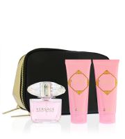 Versace Bright Crystal set cadou pentru femei apă de toaletă 90 ml + lotiune de corp 100 ml + gel de dus 100 ml + geanta cosmetica